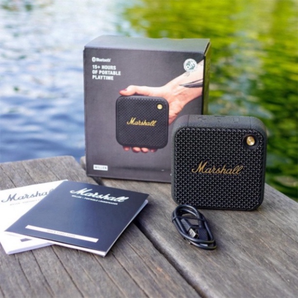 Loa bluetooth mini Marshall willen không dây bass mạnh cho điện thoại máy tính laptop pc giá rẻ bass treble rõ ràng