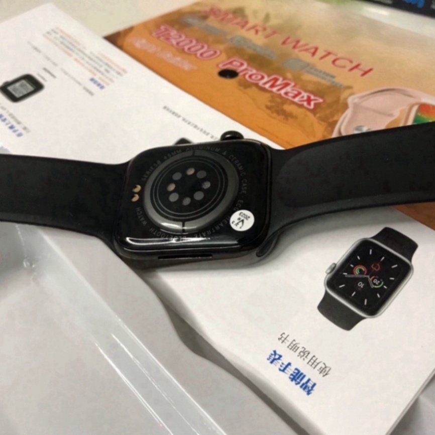 Đồng hồ thông minh T2000 Promax viền thép, Nghe gọi 2 chiều, chơi đươc Game, Màn hình chờ AOD, Lịch, Chia đôi màn hình | BigBuy360 - bigbuy360.vn