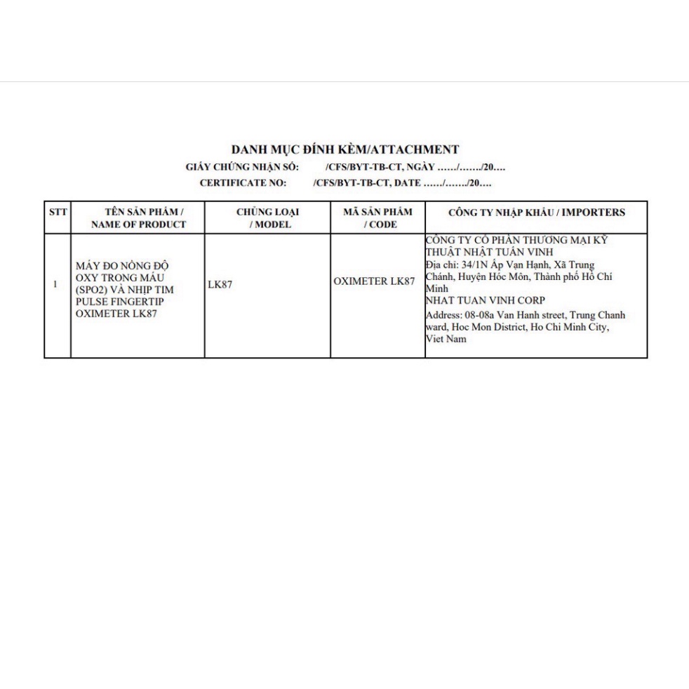 Máy đo nồng độ oxy trong máu và nhịp tim máy đo Spo2 Pulse Oximeter LK87 kẹp ngón tay ..