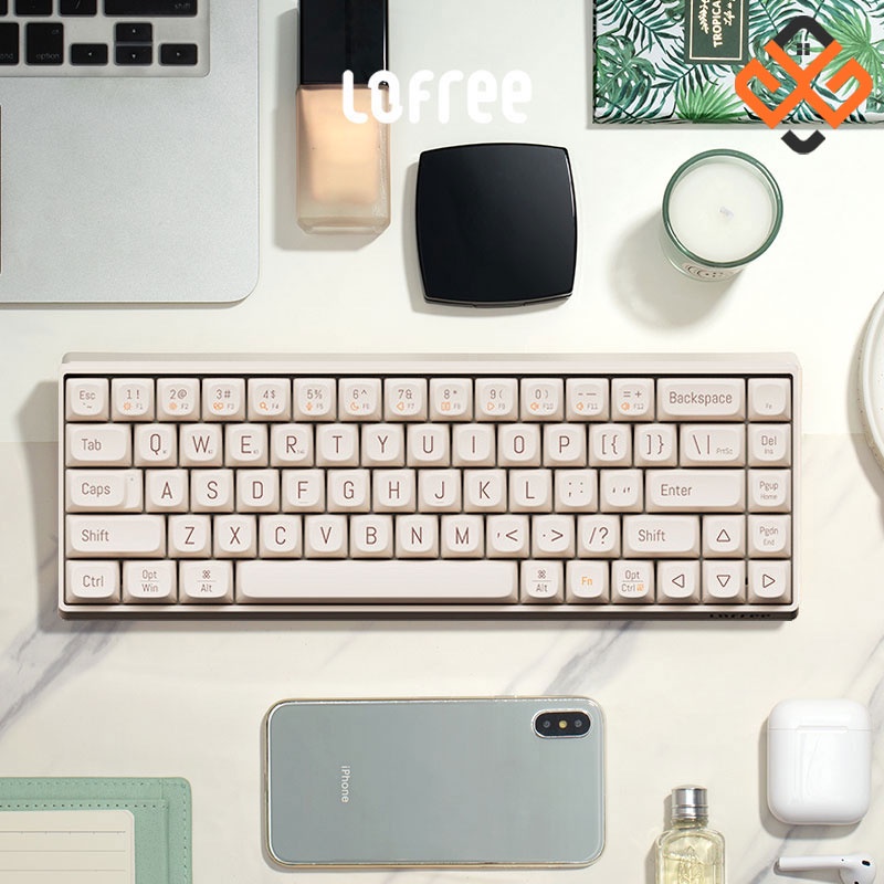 Bàn phím cơ không dây Lofree Touch 2 modes, Red Switch, 68 phím và 100 phím