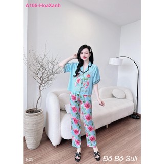 Bộ Dài Pijama Lụa Latin A105 - Đồ Bộ Suli
