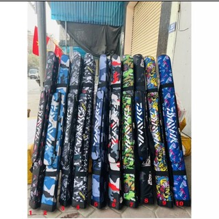 Túi đựng cần câu đài 1m25 - 1 ngăn chính 1 ngăn phụ