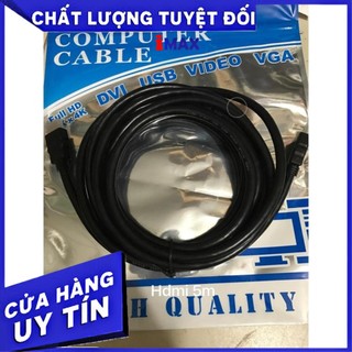 Dây Cáp Hdmi 5M Tròn Đen