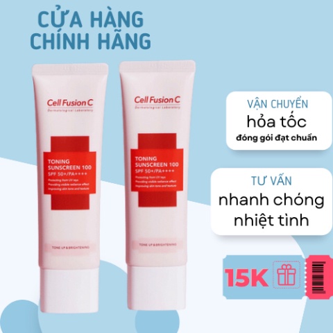 Kem chống nắng Cell Fusion C Laser / Clear / Toning Suncreen Đỏ / Xanh - dành cho da dầu , da khô , da nhạy cảm As.shop