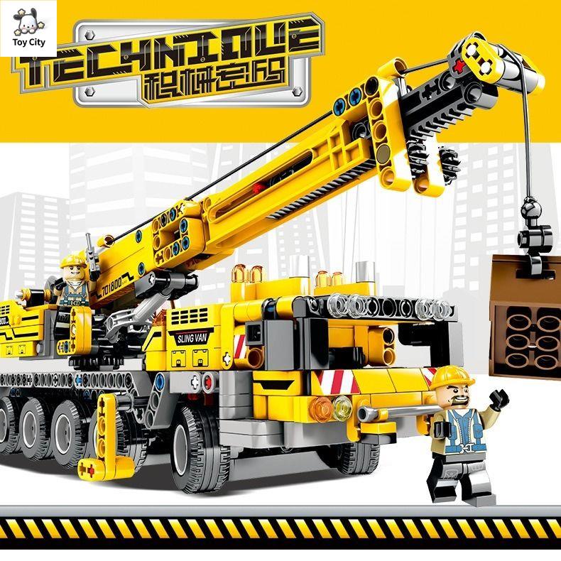🚚SẴN HÀNG🚚Tương thích với Lego khối xây dựng loạt kỹ thuật cần cẩu hạng nặng lắp ráp xe trẻ em bé trai 12 tuổi đồ chơi