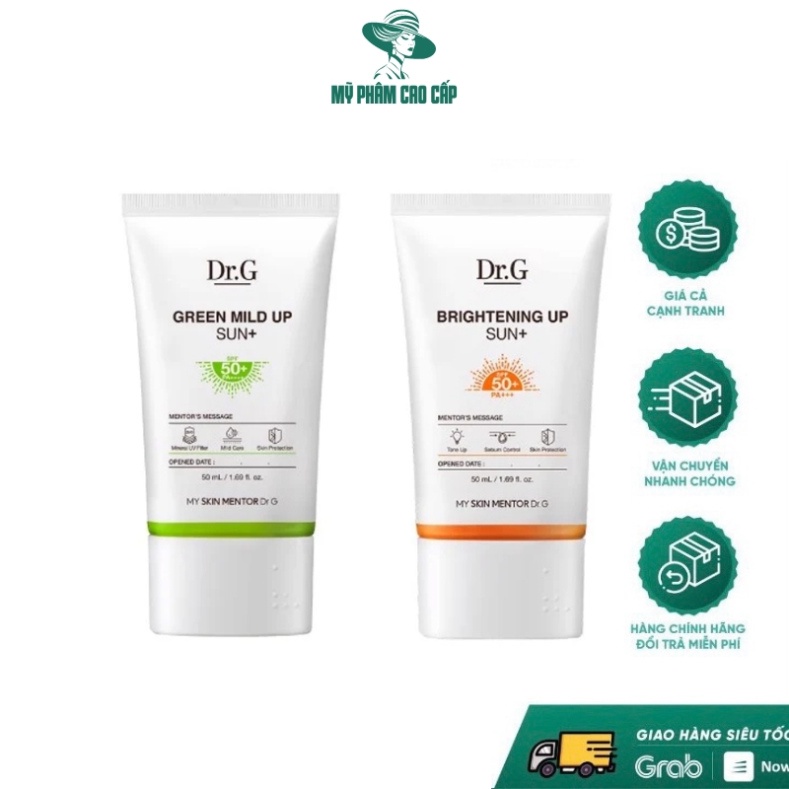 Kem Chống Nắng Làm Sáng Da Dr.G Brightening Up Sun+ SPF 50+ Pa++++ (50ml) As.shop
