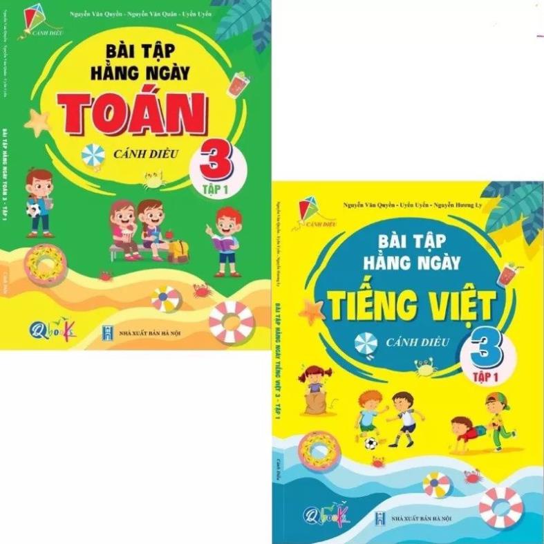 Sách - Combo Bài Tập Hằng Ngày Toán Và Tiếng Việt Lớp 3 - Cánh Diều - Tập 1