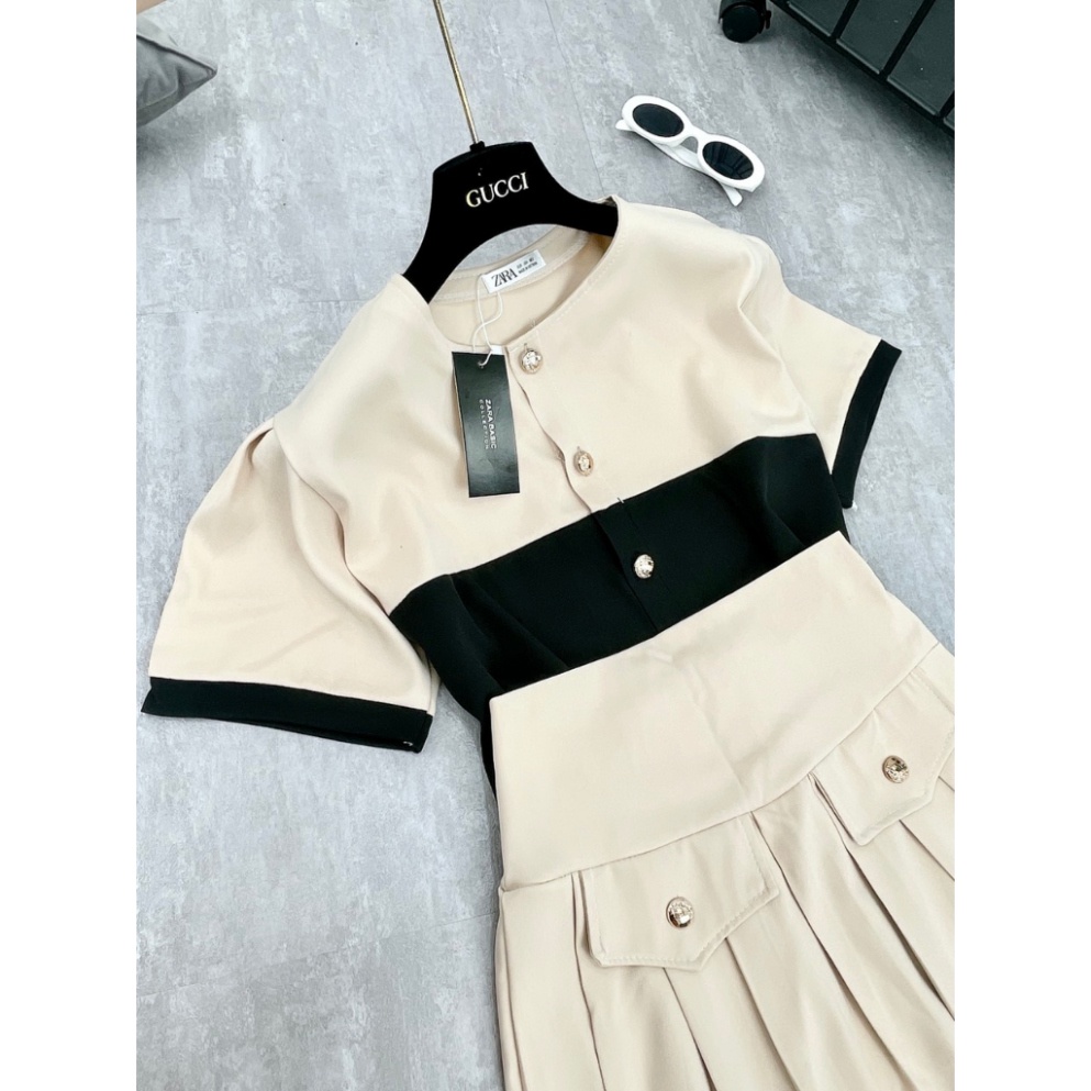 𝗩𝗶𝗱𝗲𝗼 𝗔̉𝗻𝗵 𝗧𝗵𝗮̣̂𝘁 ✔  Set tiểu thư màu be phối  màu lịch sự