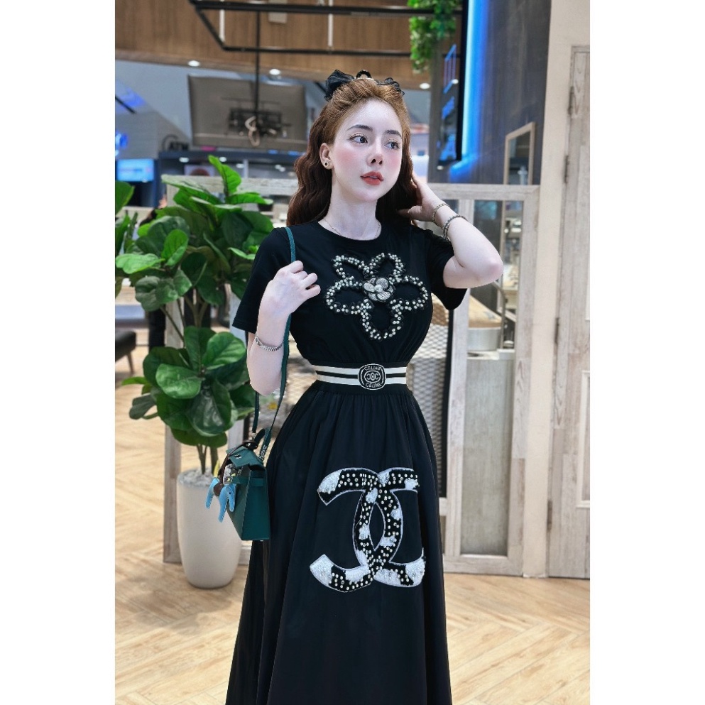 𝗩𝗶𝗱𝗲𝗼 𝗔̉𝗻𝗵 𝗧𝗵𝗮̣̂𝘁 ✔ Set hoa chà kèm chân váy có kiểu dáng dài uy quyền