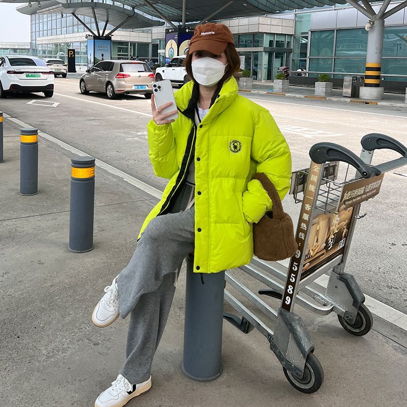 Jiashucheng Áo Khoác Phao Đệm Dày Dặn Phong Cách Hàn Quốc Thời Trang Mùa Đông Cho Nữ