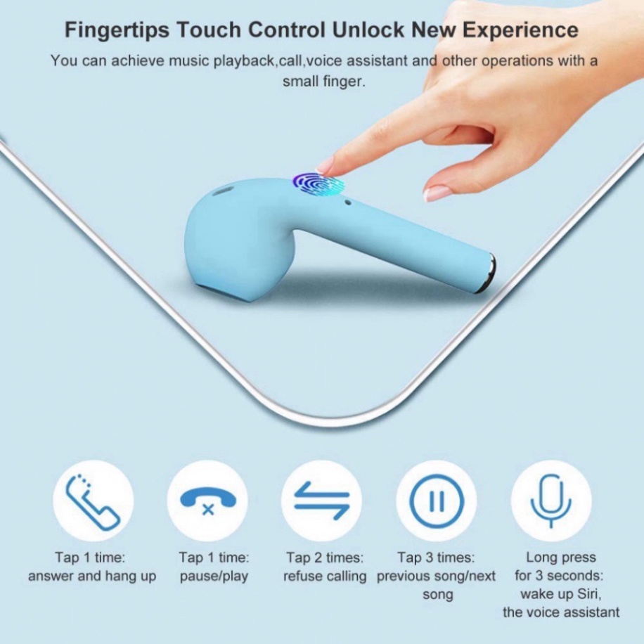 Tai nghe bluetooth không dây inpods i12 tws v5.0 cảm ứng âm thanh HIFI micro đàm thoại HOT HOT HOT