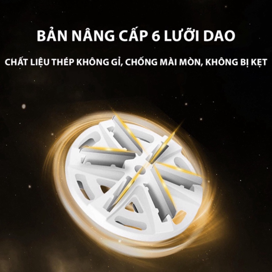 Máy Cạo Râu Mini 6 Lưỡi Kép Tự Mài, Dao Cạo Râu Điện 360 Chống Nước IP7 Sạc USB Siêu Nhanh HOT HOT HOT