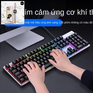 Hiệu ứng ánh sáng đầy màu sắc, thiết kế bảng kim loại, bàn phím chơi game cơ HP