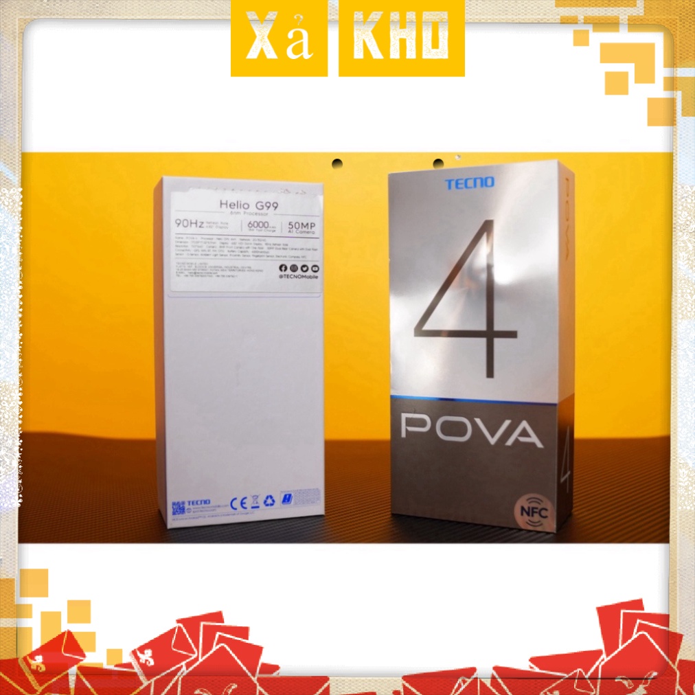 Điện thoại gaming techno pova 4 , máy chính hãng, nguyên seal, bảo hành 12 tháng chính hãng