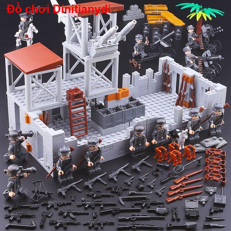 Tương thích với Lego Eighth Route Army lắp ráp các khối xây dựng mô hình Chiến tranh thế giới thứ hai căn c
