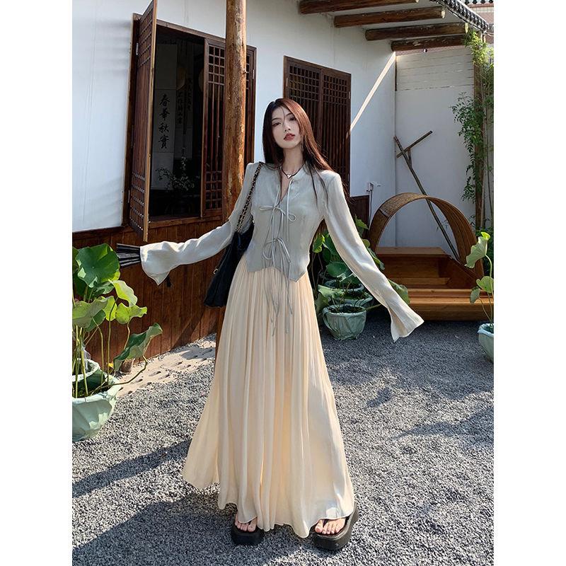 Áo Khoác cardigan Mỏng Tay Dài Phong Cách Trung Hoa Mới