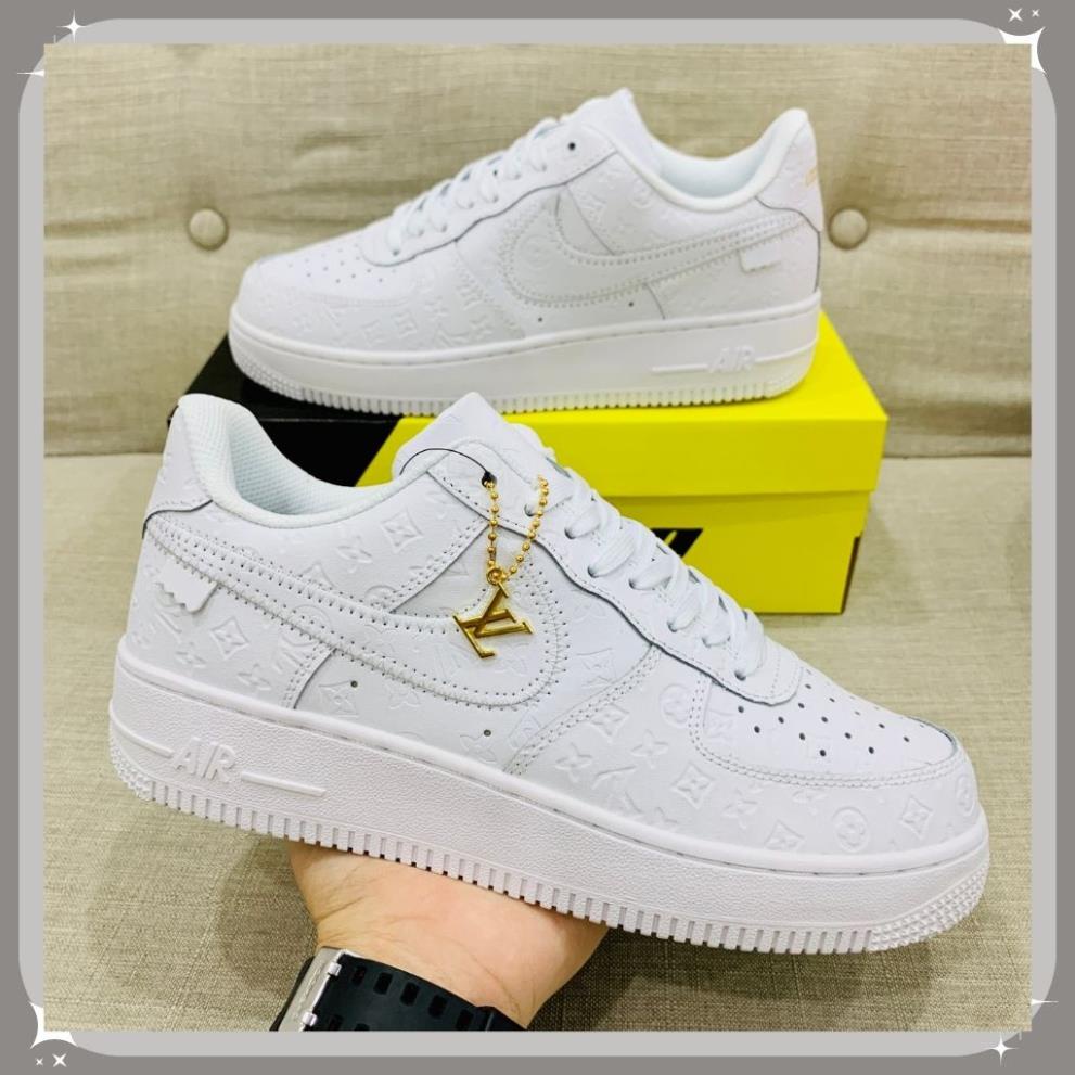 Giày Nike_Trắng LV AF1, Giày Air Force 1 LV Louis Vuitton Nam Nữ Hàng Đẹp - SNEAKER2023