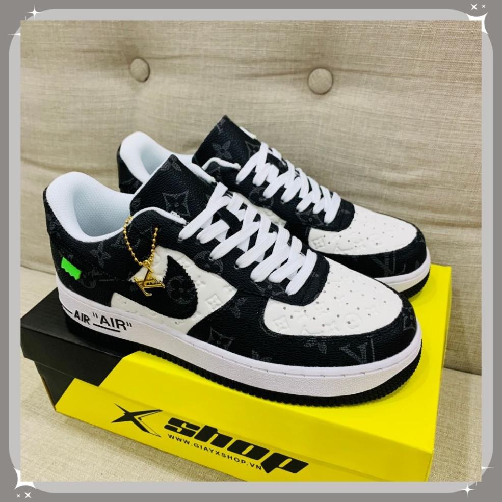 Giày Nike_Trắng LV AF1, Giày Air Force 1 LV Louis Vuitton Nam Nữ Hàng Đẹp - SNEAKER2023