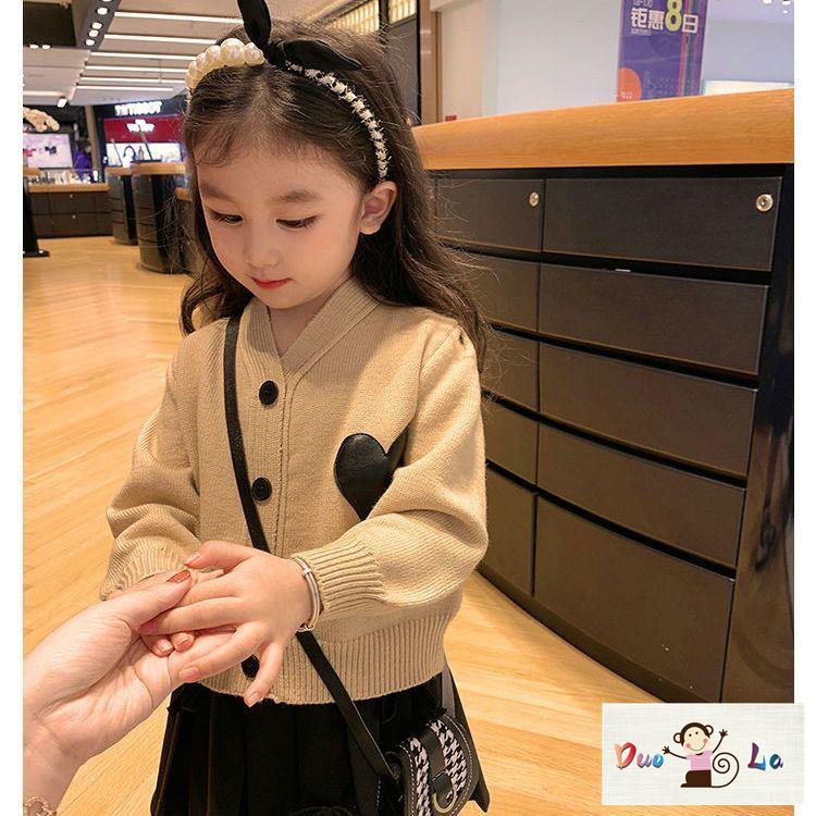 Áo Khoác Cardigan Len Thời Trang Thu Xuân Đáng Yêu Dành Cho Bé Gái 2023