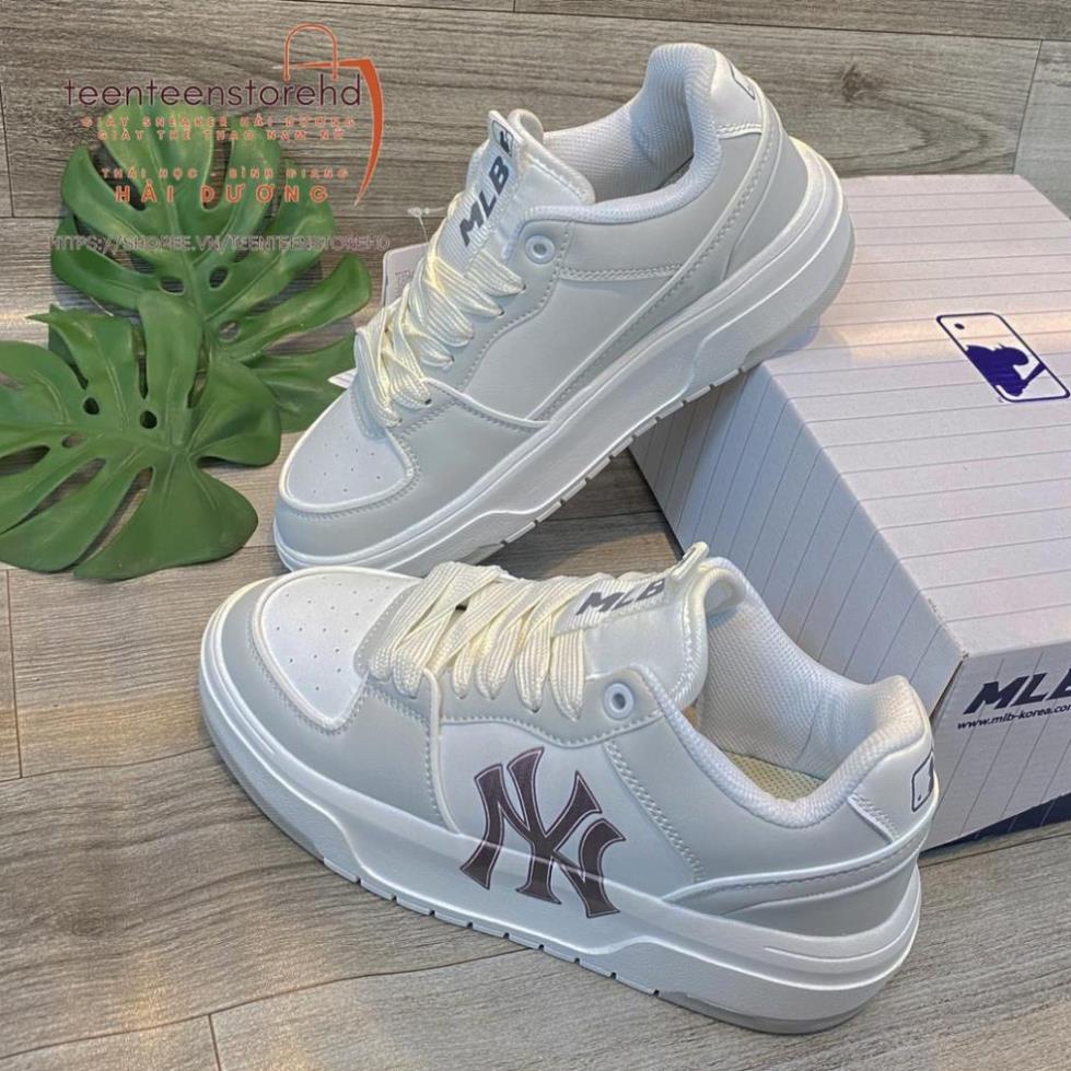 Giày thể thao mlb chunky liner new york, giày mlb ny xám trắng liner. giày s11 size 36-43
