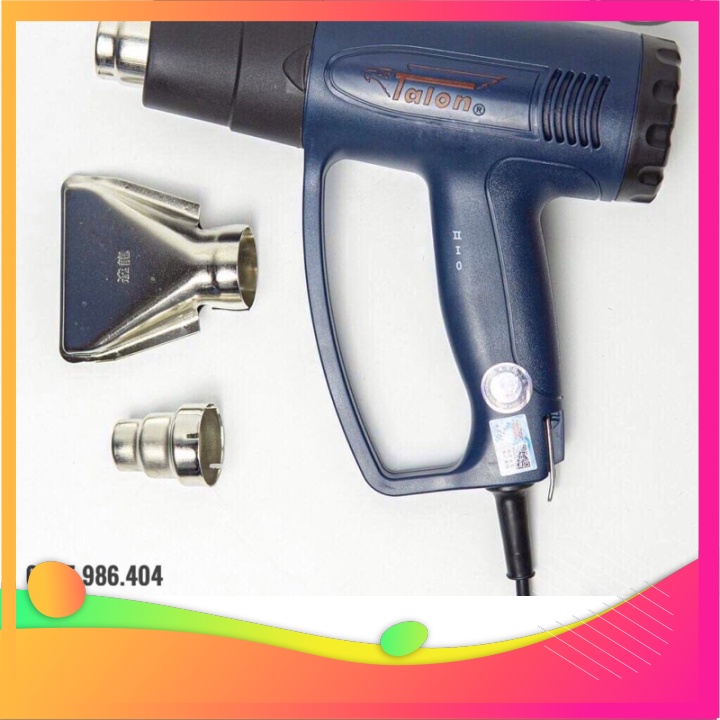 Giá tận gốc Máy khò nhiệt Talon 2000w CHÍNH HÃNG Công Ty, khò hơi nóng cầm tay mini, bọc màng co giỏ quà tết, dán decal