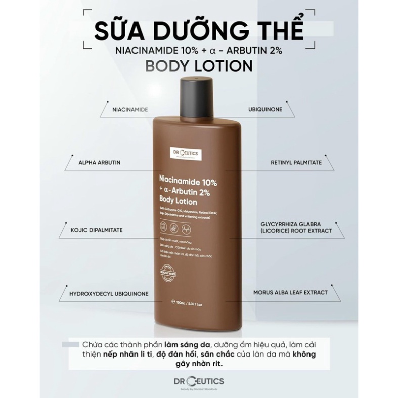 BODY LOTION HEALTHY WHITE DRCEUTICS-Sữa Dưỡng Thể trắng sáng da DrCeutics