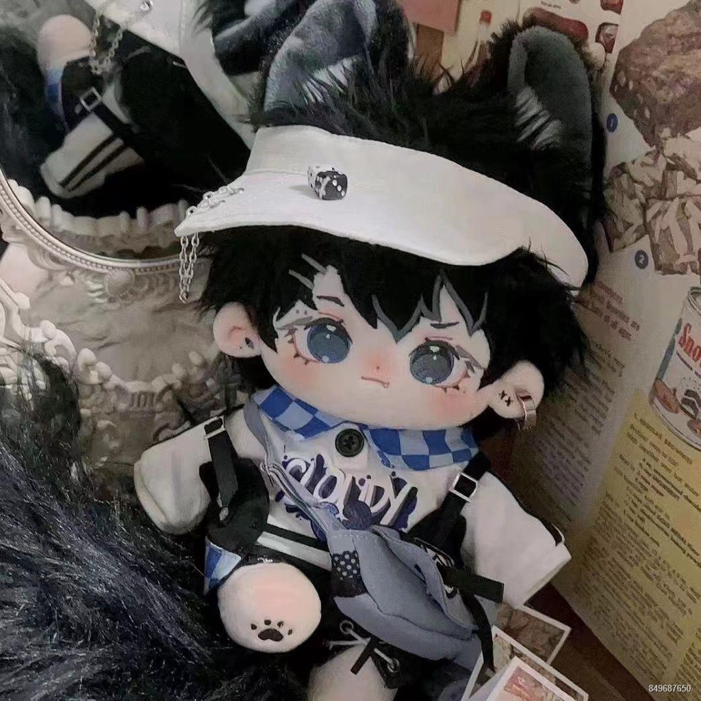 Blue Bay Nude Bé 20cm Búp Bê Cotton Nam Bé Tai Thú Động Vật Đuôi Không Thuộc Tính Đẹp Trai Dễ Thương Búp Bê Sang Trọng q