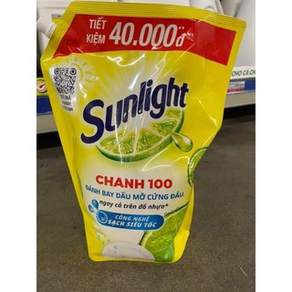 Nước rữa chén sunlight túi 3.6kg (Màu vàng)