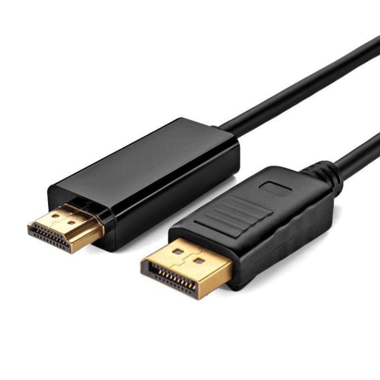 Dây DisplayPort to HDMI 1m8 4k, DP to HDMI 1m8 FHD, Cáp DisplayPort  to HDMI