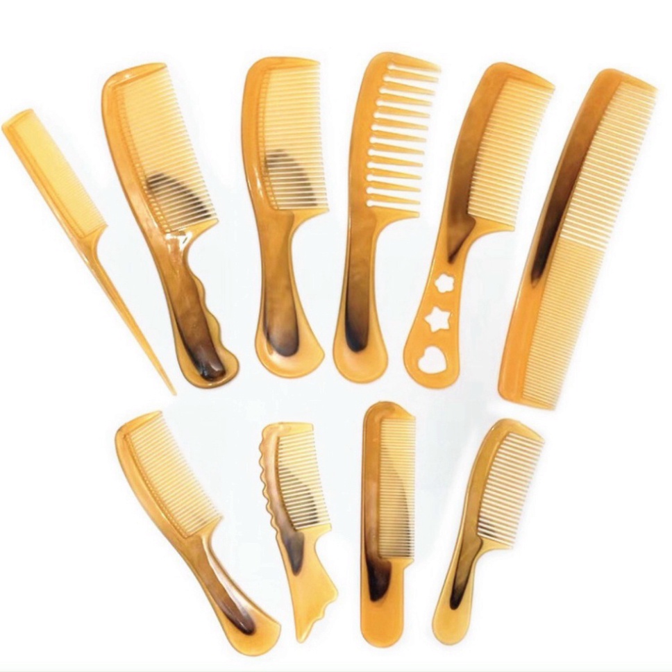 Set 10 Lược Răng Thưa Lược Răng Nhỏ Mẫu Mới 2023 - Lược chải tóc cắt tóc tiện lợi