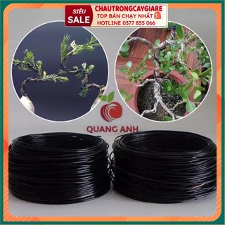 200gr dây nhôm uốn cây cảnh, dây uốn lan cao cấp - đủ mọi kích thước, dây uốn cây nhôm bọc nhựa chịu thời tiết tốt