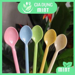 Muỗng Nhựa Sinh Tố, Trà Sữa, Cà Phê - 1 Cái