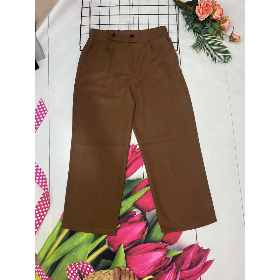 Quần ống rộng dáng thon dài, dáng cao chất tuyết mưa trẻ trung TH