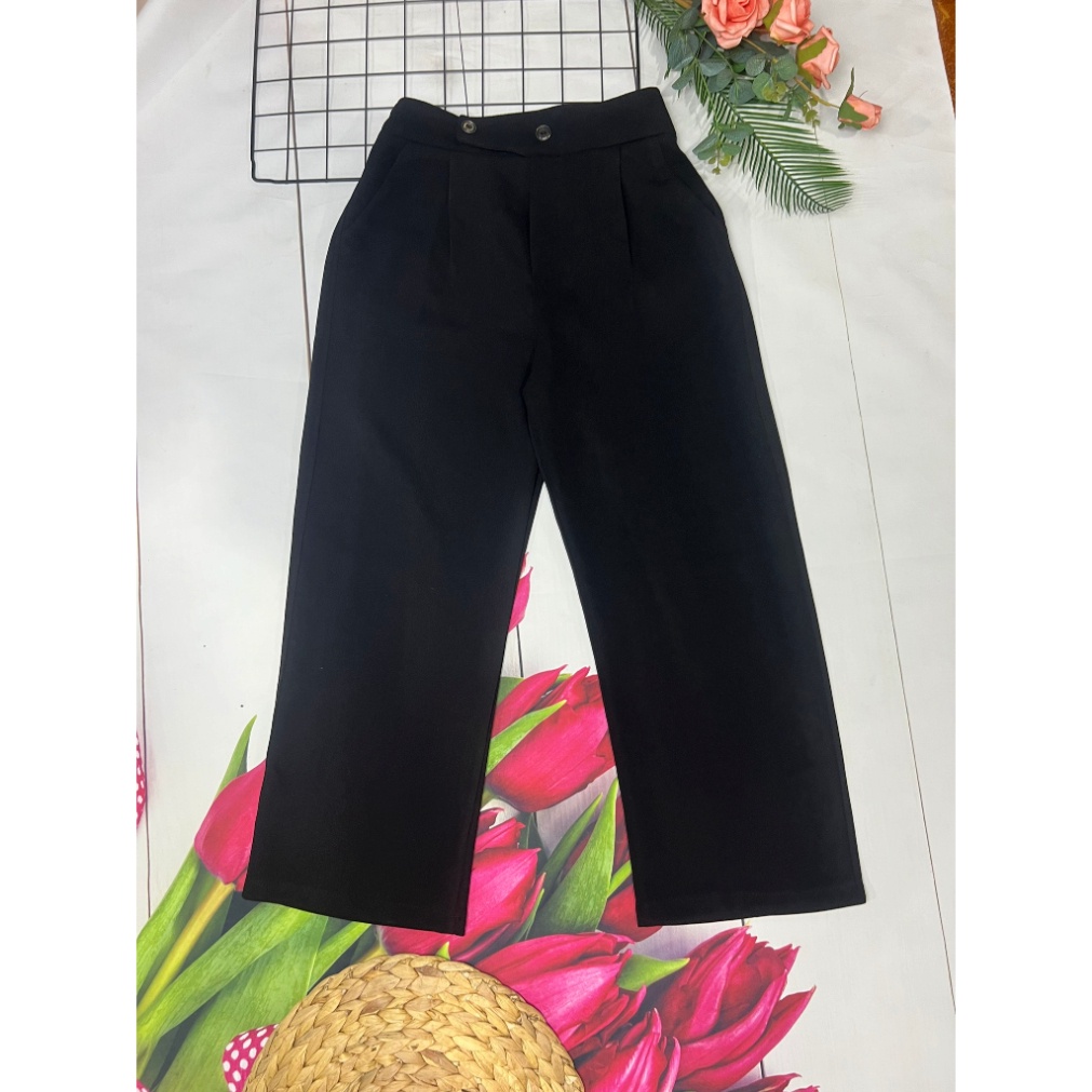 Quần ống rộng dáng thon dài, dáng cao chất tuyết mưa trẻ trung TH