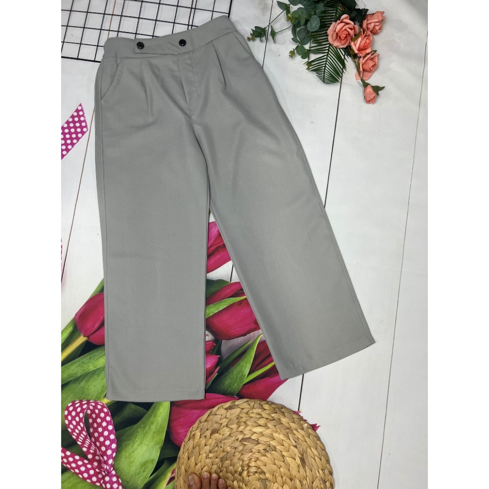 Quần ống rộng dáng thon dài, dáng cao chất tuyết mưa trẻ trung TH