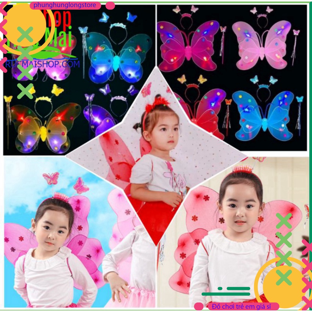 Đồ chơi trung thu cánh bướm hóa trang thiên thần cho bé gái