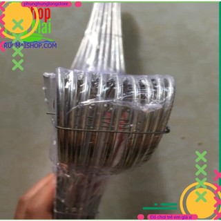 10 chiếc móc nhôm treo áo quần size 40cm
