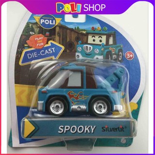 Hàng chính hãng POLI Hàn Quốc - Spooky Hợp Kim Silverlit (Box) - Poli và các bạn - Đội xe cứu hộ - Robocar Poli