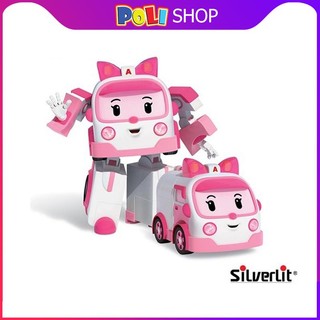 Hàng chính hãng POLI Hàn Quốc - Amber Biến Hình Silverlit (Box) - Poli và các bạn - Đội xe cứu hộ - Robocar Poli