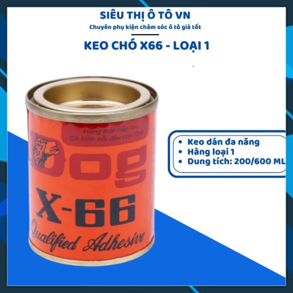 Keo Con Chó X66 (Loại 1), Dán Giày Da, Dán Gỗ, Keo Dán Đa Năng Loại 200ml, 600ml- sieuthioto
