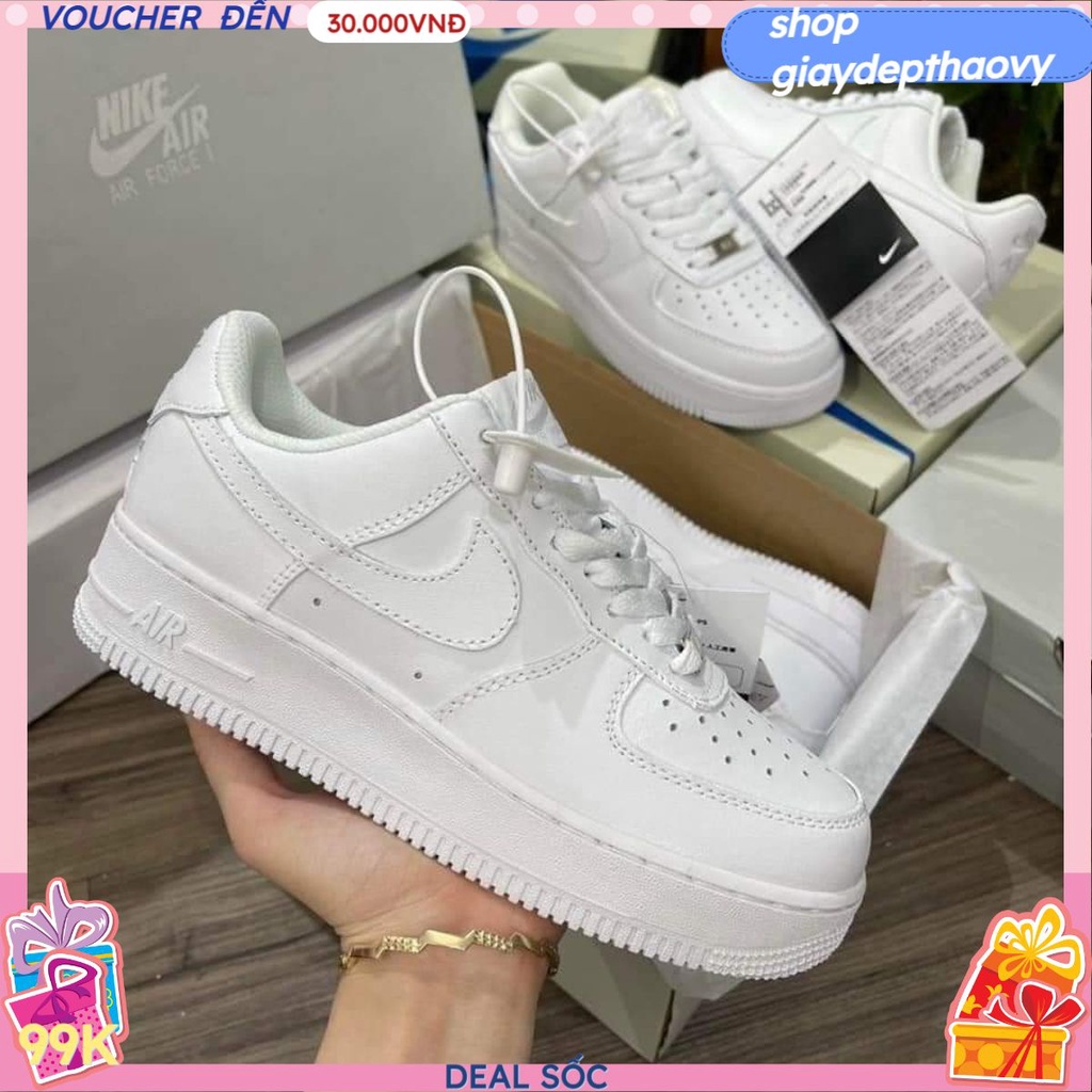 Giày Thể Thao Nam Nữ Trắng AF1 Full Box Bill Đủ Size36 đến 43 hót nhất năm 2023