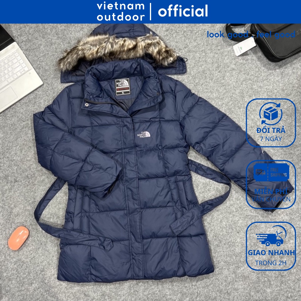 Áo khoac măng tô cổ lông GORE-TEX lông vũ N.F. SIÊU ĐẸP [BẢO HÀNH TRỌN ĐỜI]