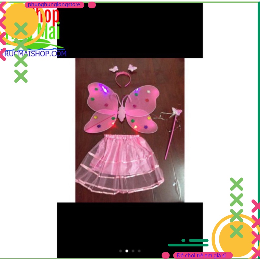 Cánh tiên kèm váy cho bé