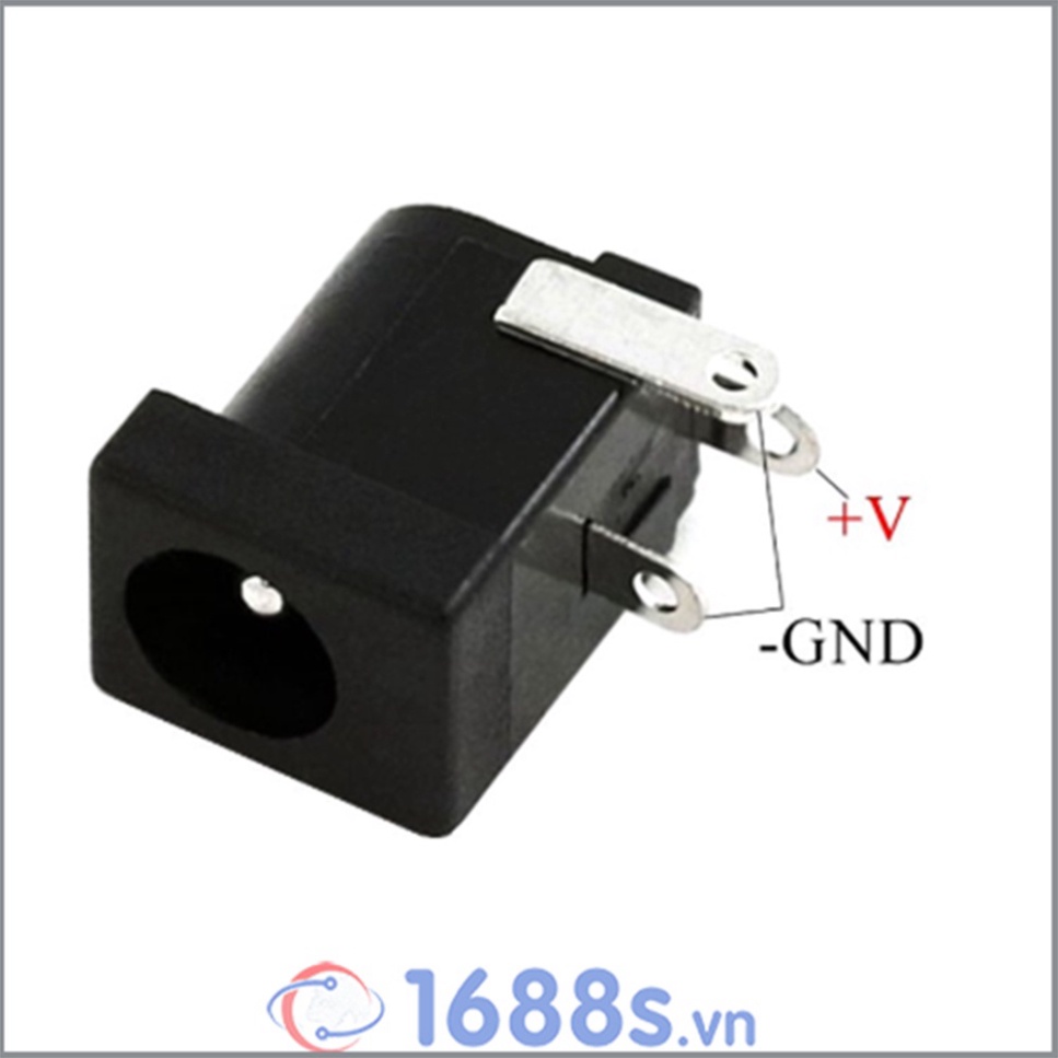 Jack nguồn, đầu cắm nguồn DC cái 5.5*2.1 / 5.5*2.5  - chân hàn - 1688s.vn