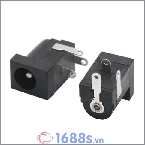 Jack nguồn, đầu cắm nguồn DC cái 5.5*2.1 / 5.5*2.5  - chân hàn - 1688s.vn