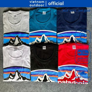 Áo Thun Unisex Patagonia Chất Vải Cotton Thoáng Mát Thấm Hút Mồ Hôi