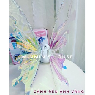  Đôi Cánh Thiên Thần Có Đèn Và Nhạc Phát Sáng Tự Vẫy Cánh - Quà Tặng Bé, Halloween