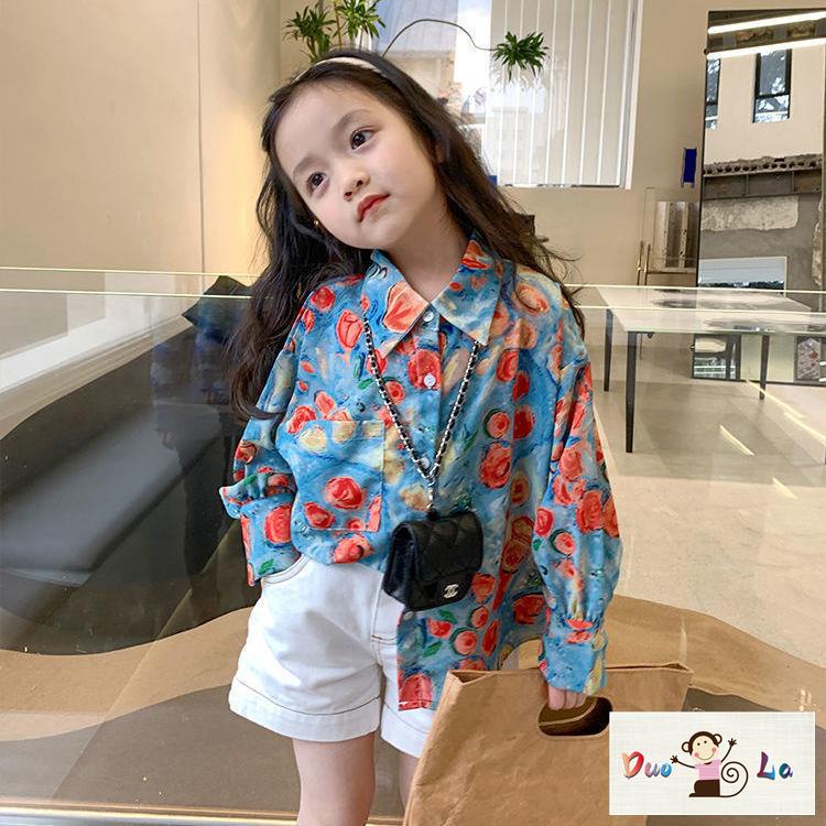 Áo Sơ Mi Tay Dài In Họa Tiết Graffiti Thời Trang Mùa Thu 2023 Cho Mẹ Và Bé