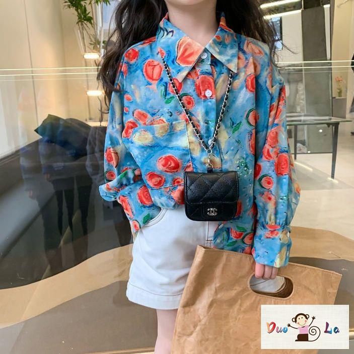 Áo Sơ Mi Tay Dài In Họa Tiết Graffiti Thời Trang Mùa Thu 2023 Cho Mẹ Và Bé