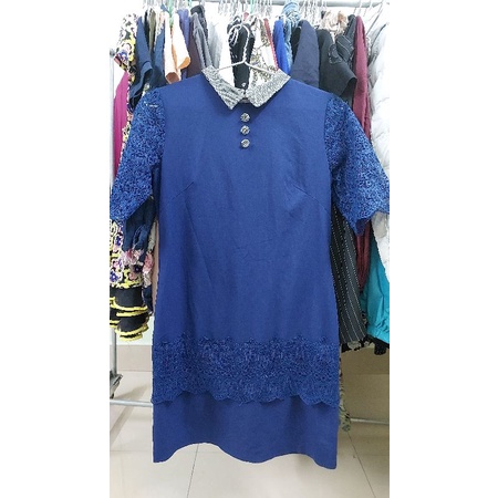 Đầm nữ 20 màu xanh size L.